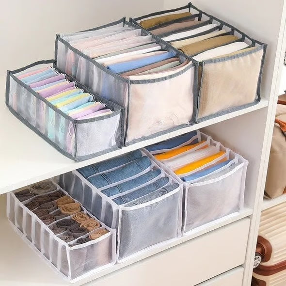Wardrobe Clothes Organizer ~ Tidy up your space and find what you need in seconds.