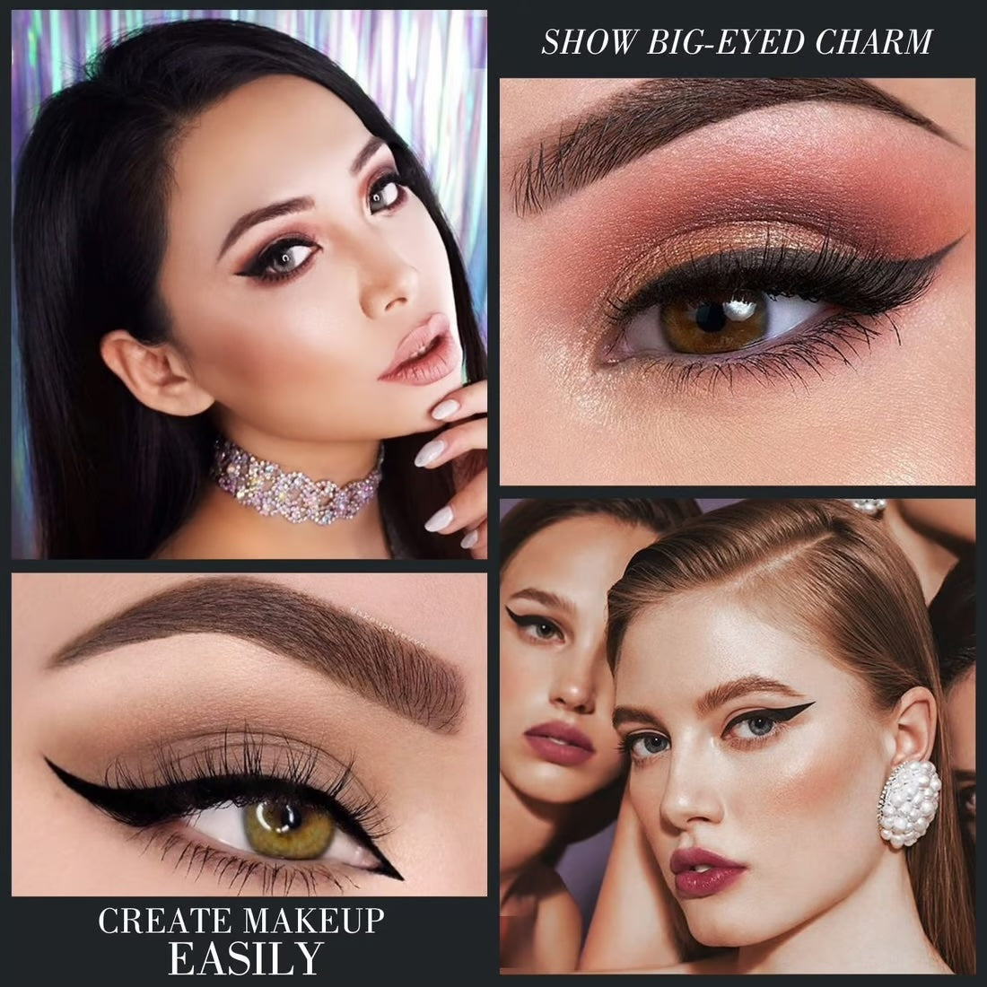 4-Piece Gel Eyeliner Set ~ Effortless precision for bold, defined eyes all day-