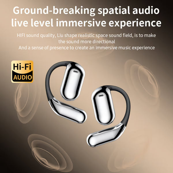 Touch Screen Open Earbuds ~ Smart control, crystal-clear sound all day.