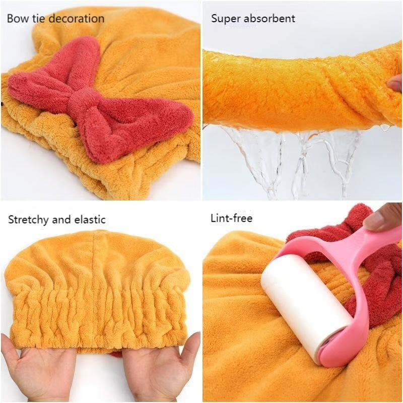 Super Absorbent Hair Towel Wrap ~ Dry your hair faster, naturally, and frizz-free