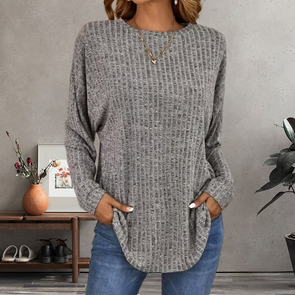 Casual Long Sleeved Top ~ From morning errands to late-night lounging.
