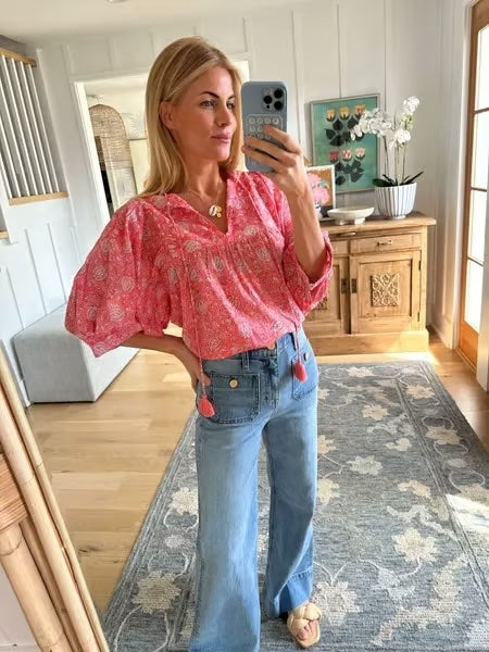 Tummy Control Cropped Wide-Leg Jeans ~ Flatter your waist, elevate your style