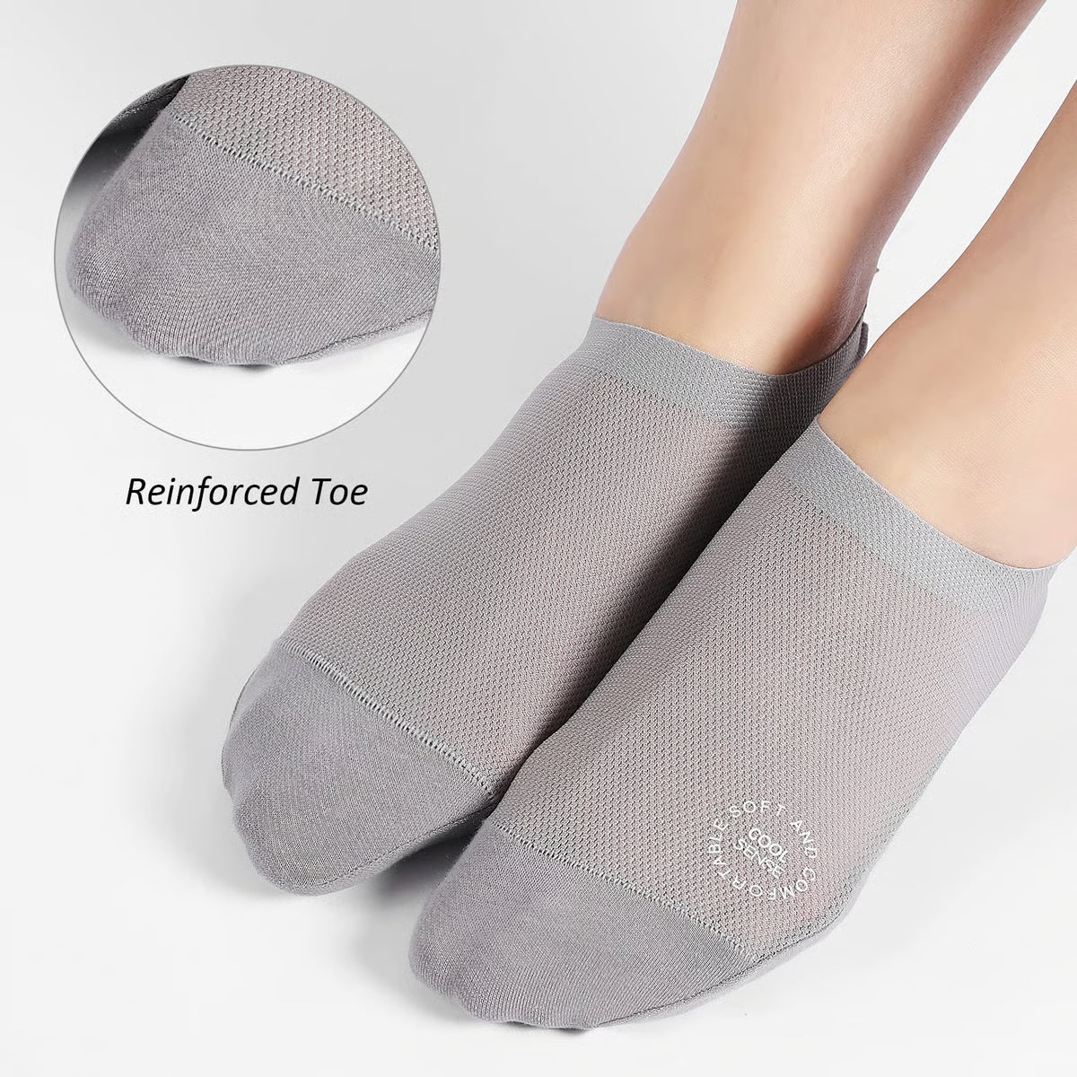 Ultra Thin No Show Cotton Socks ~ Barefoot comfort that stays hidden all day.