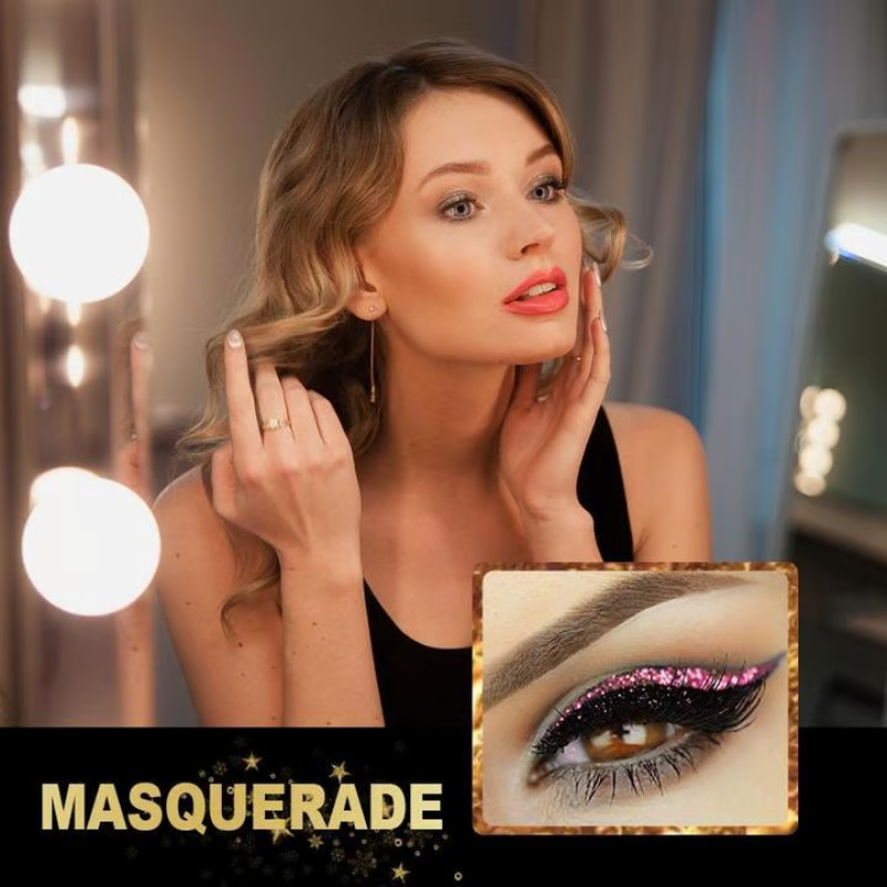 Reusable Eyeliner And Eyelash Stickers ~ Salon glam in 10 seconds, no glue needed
