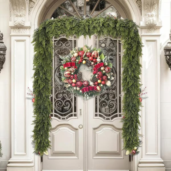 Artificial Cypress Leaf Vine Wreath ~ Bend, shape & style for any season or space.