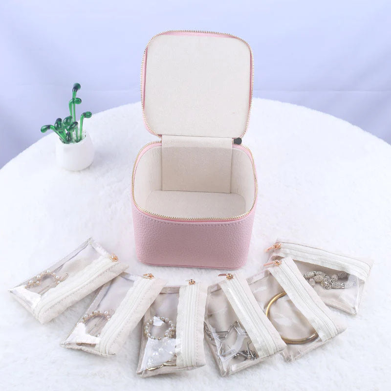 Jewelry Box with Small Pouches ~ Discreet, secure storage for your favorite pieces.