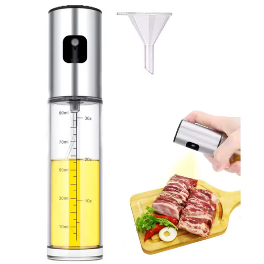 Glass Oil Spray Bottle ~ Precision Oil Control for Healthier Cooking-