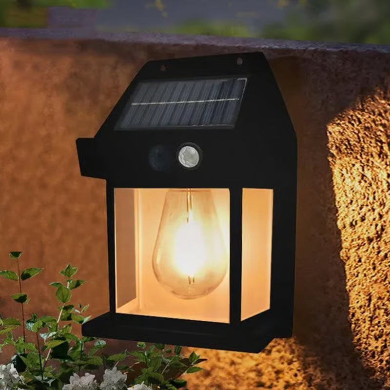 Outdoor Solar Wall Lamp ~ Brighten your outdoors with zero electricity.
