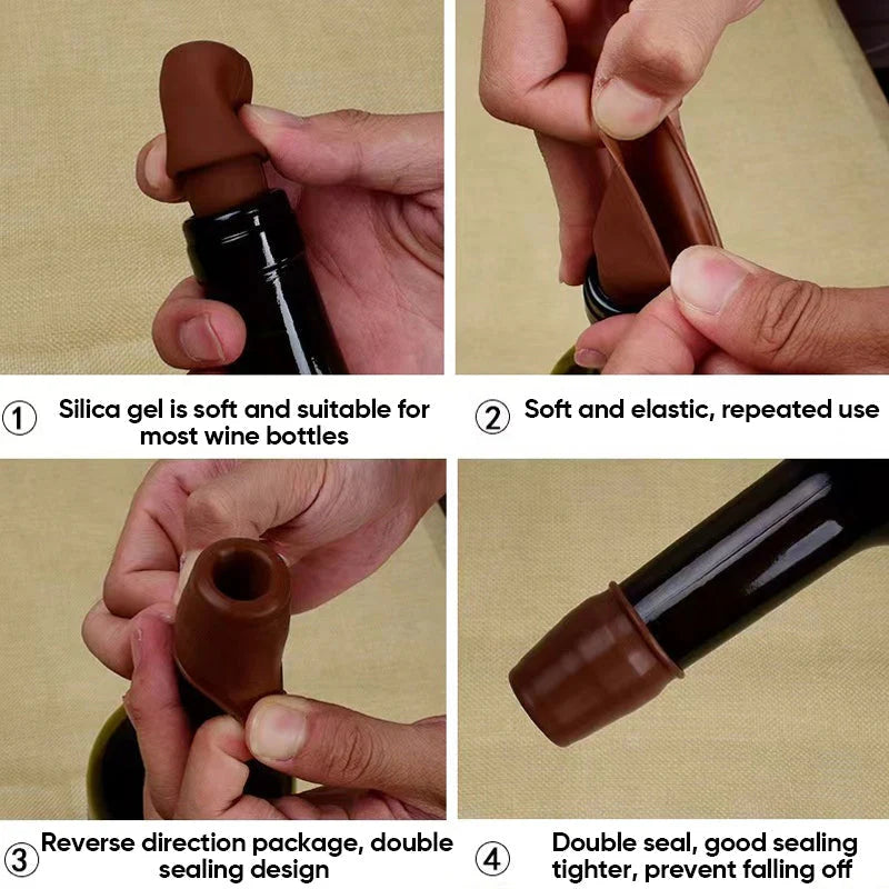 Silicone Bottle Stopper ~ Keep Your Wine Fresh with an Airtight Seal