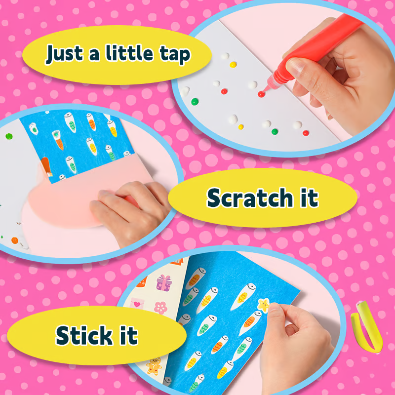 Rainbow Scratch Art Kit ~ Create Colorful Masterpieces with a Simple Scratch