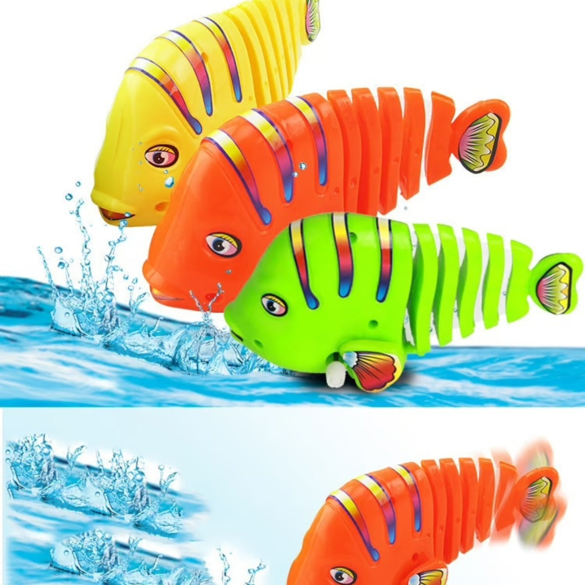 Wind-up Wiggle Fish Toys ~ Endless fun and creative play for kids
