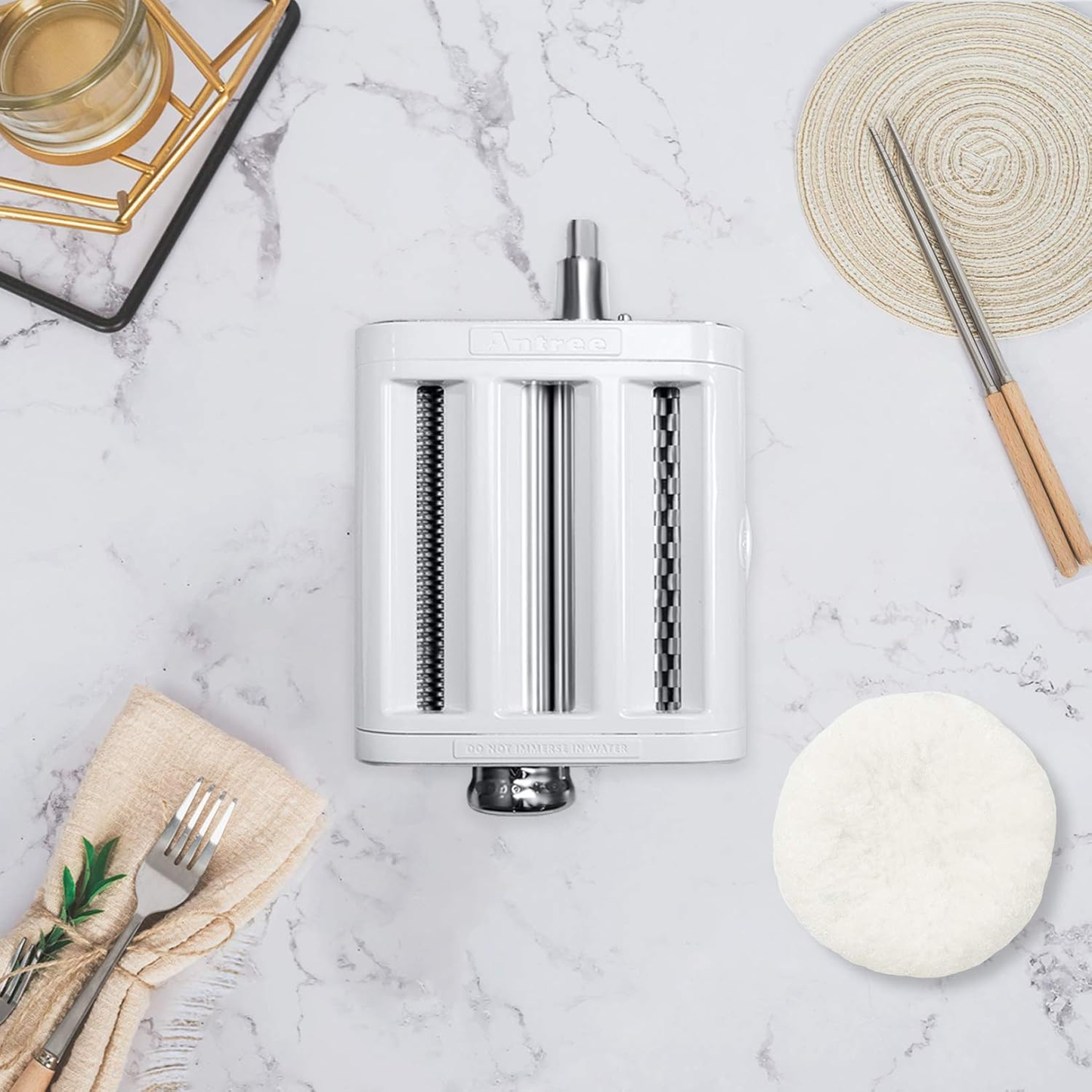 3-in-1 Pasta Maker for Stand Mixers ~ Fresh homemade pasta in minutes.
