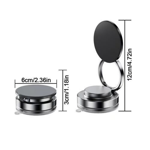 360° Adjustable Vacuum Magnetic Phone Holder ~ Rock-solid grip and perfect viewing from any angle.