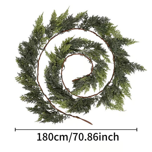 Artificial Cypress Leaf Vine Wreath ~ Bend, shape & style for any season or space.