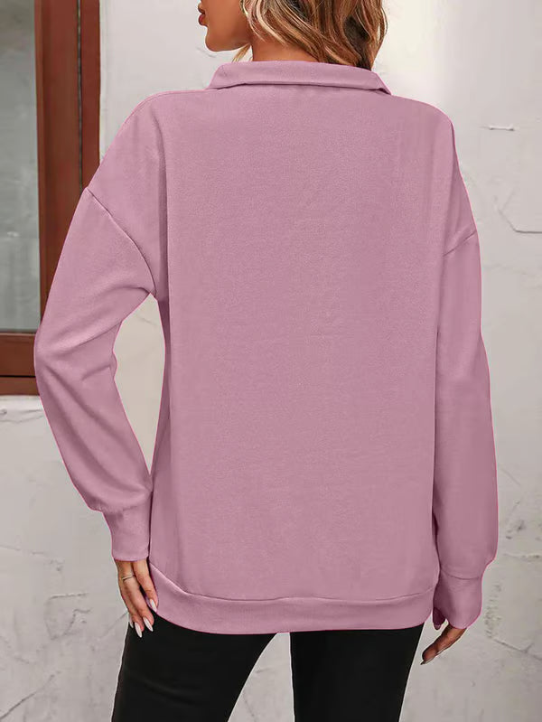 Oversized Zip-Up Sweatshirt ~ Cloud-like drape and plush warmth built for every season.