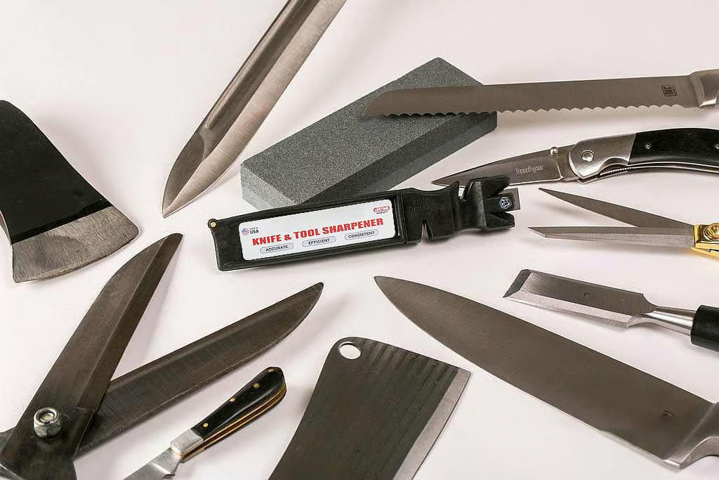 All-in-One Professional Knife and Tool Sharpener ~ One tool to resurrect every blade you own.