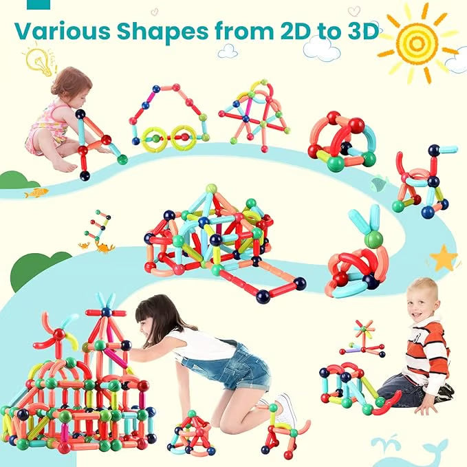 Educational Magnet Building Blocks ~ Spark creativity and STEM learning through play.