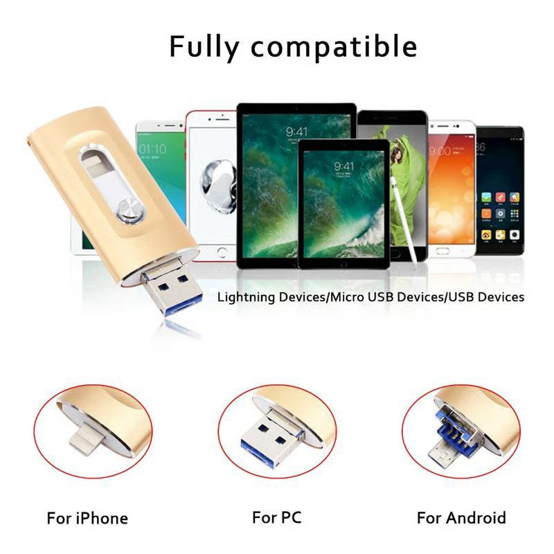 3 in 1 Flash Drive ~ For files that should never exist.
