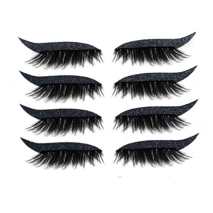 Reusable Eyeliner And Eyelash Stickers ~ Salon glam in 10 seconds, no glue needed