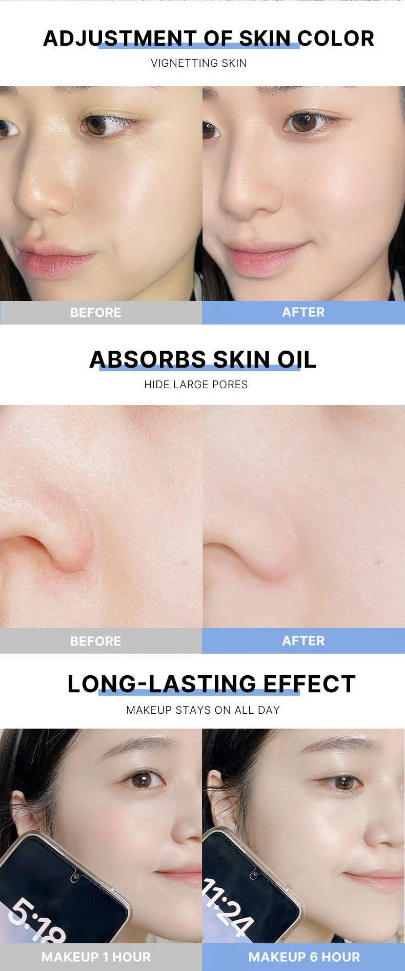 Beauty Powder Cake for Makeup Hold ~ All-day flawless hold with a soft matte finish.