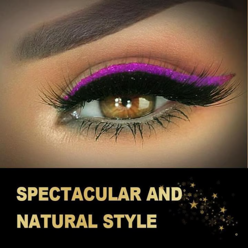 Reusable Eyeliner And Eyelash Stickers ~ Salon glam in 10 seconds, no glue needed