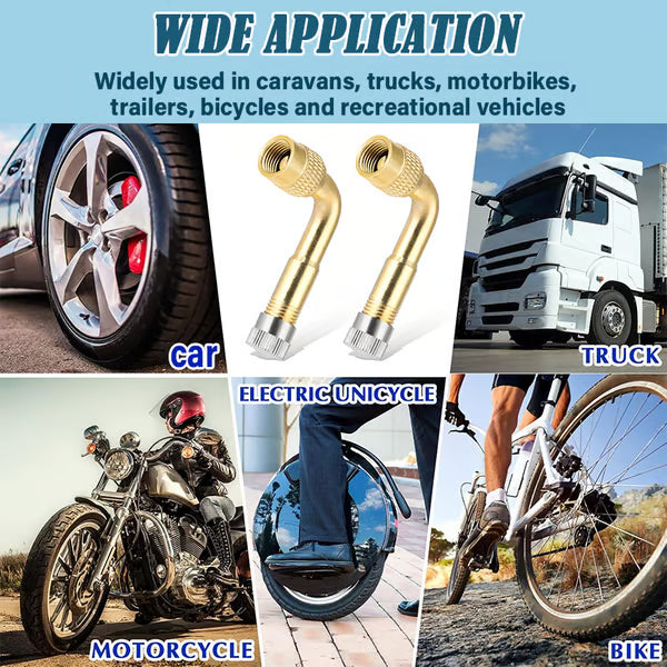 Tire Valve Extender ~ Reach hidden stems for fast, hassle-free inflations.