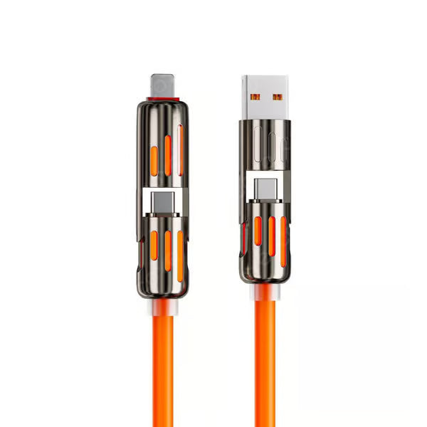 4-in-1 Charging Cable ~ Power all your devices with a single cord.