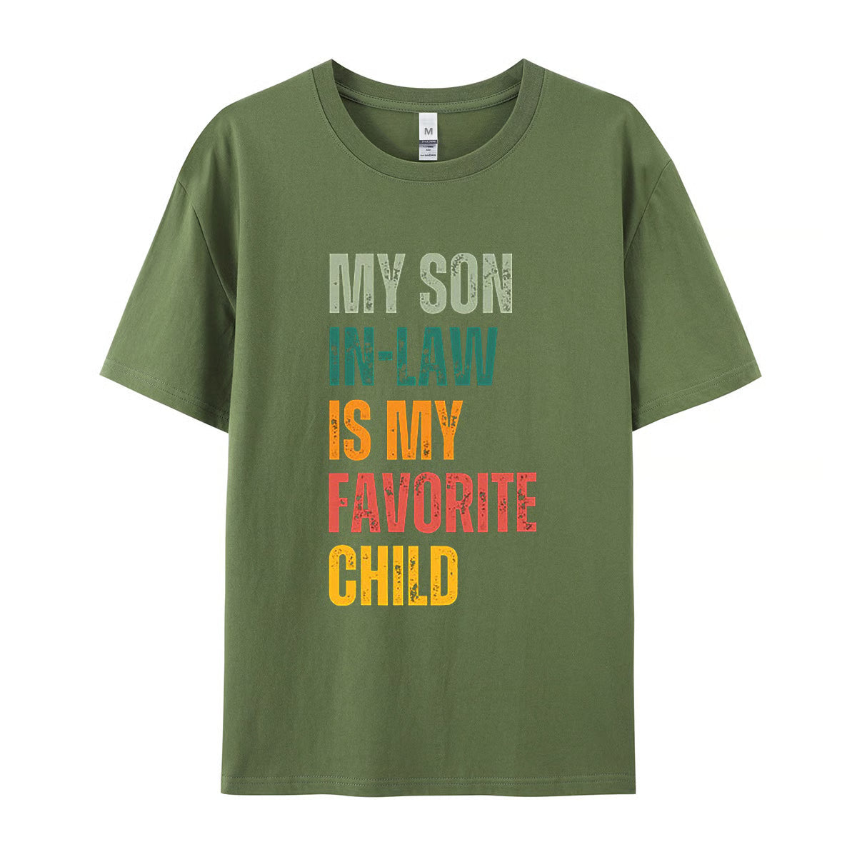 “My Son-in-Law Is My Favorite Child” T-Shirt ~ Bold family humor that steals the spotlight.