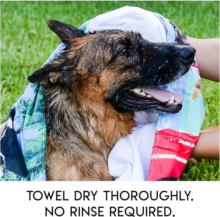 Rinse-Free Dog Shampoo Mitts ~ Because your dog thinks bathtub is a torture chamber.