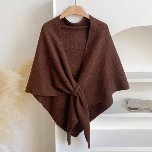 Solid Color Wool Blend Shawl ~ The Fast Track From Basic to Polished.