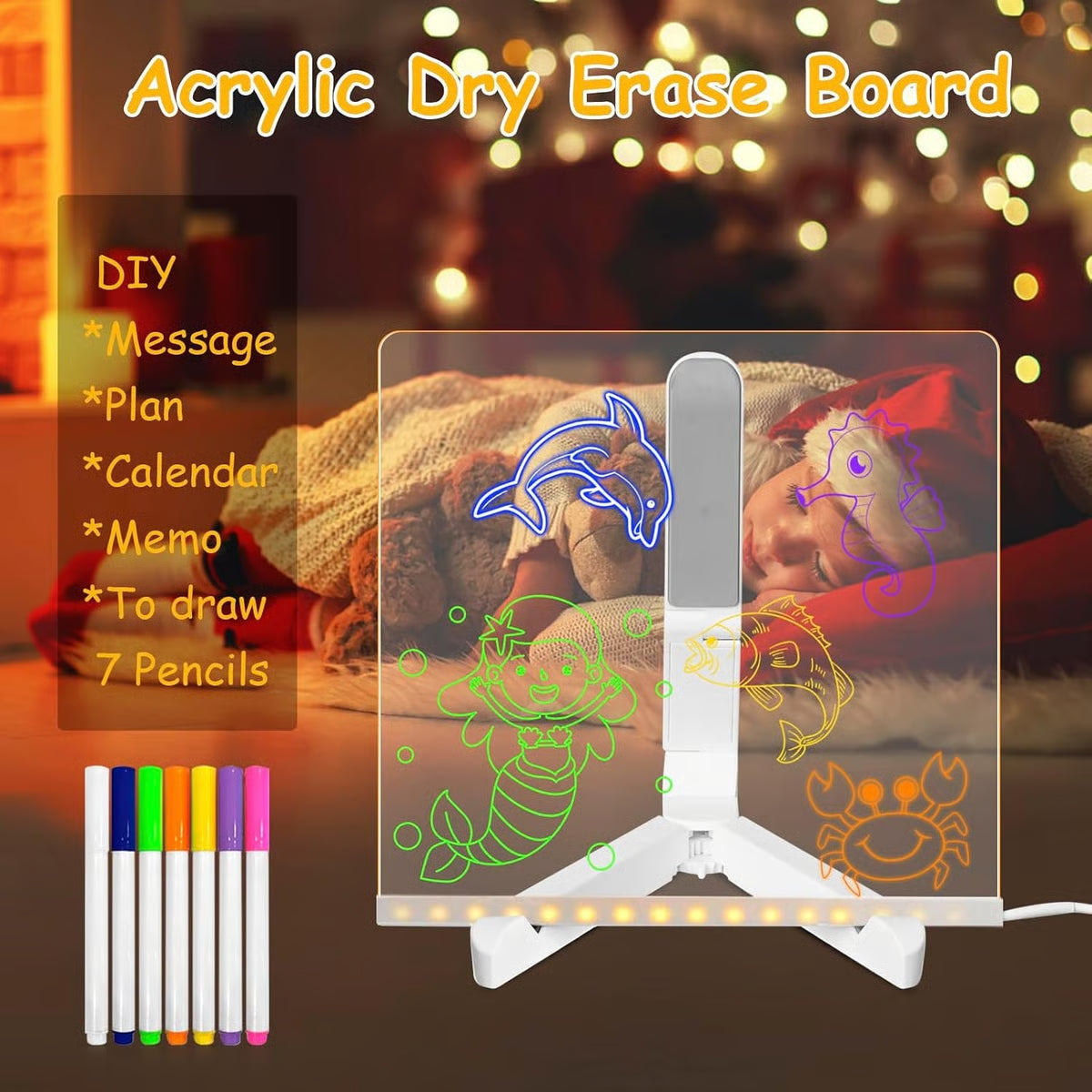 LED Message Board ~ Santa-approved creativity for kids who love to draw.