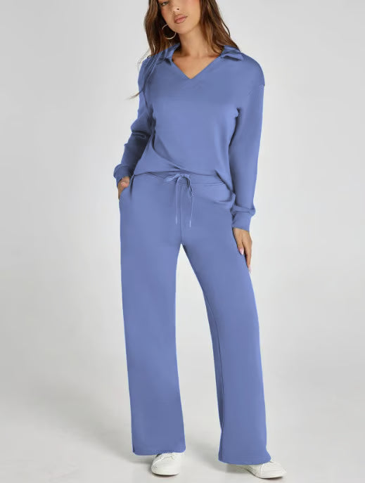 Casual Long Sleeve Sweatsuit 2-piece Sets ~ Soft, breathable, and wrinkle-free all day long.