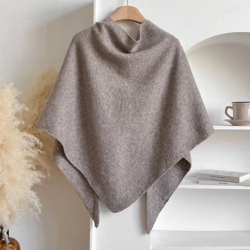 Solid Color Wool Blend Shawl ~ The Fast Track From Basic to Polished.