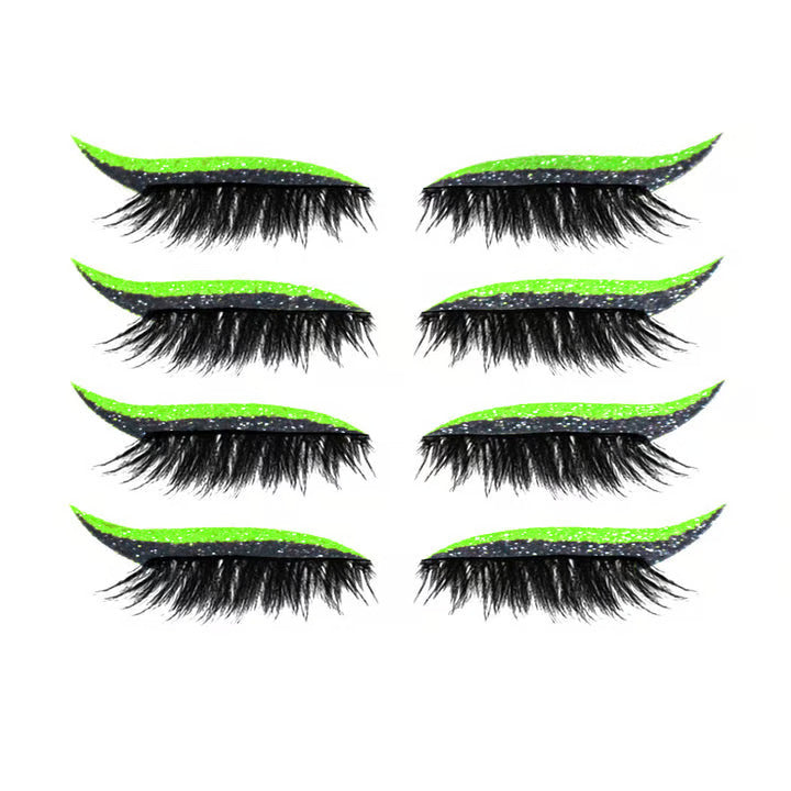 Reusable Eyeliner And Eyelash Stickers ~ Salon glam in 10 seconds, no glue needed