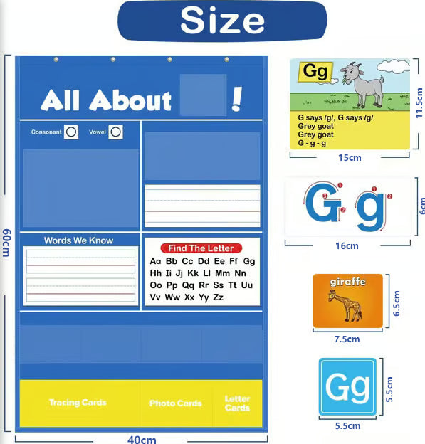 Alphabet Learning Pocket Chart ~ Outread, Outspell, Outshine the Class.