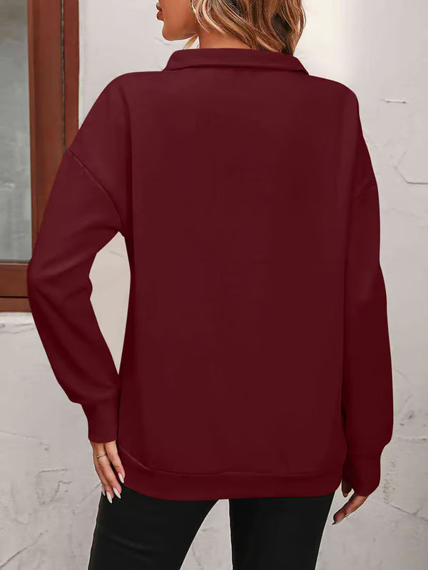 Oversized Zip-Up Sweatshirt ~ Cloud-like drape and plush warmth built for every season.