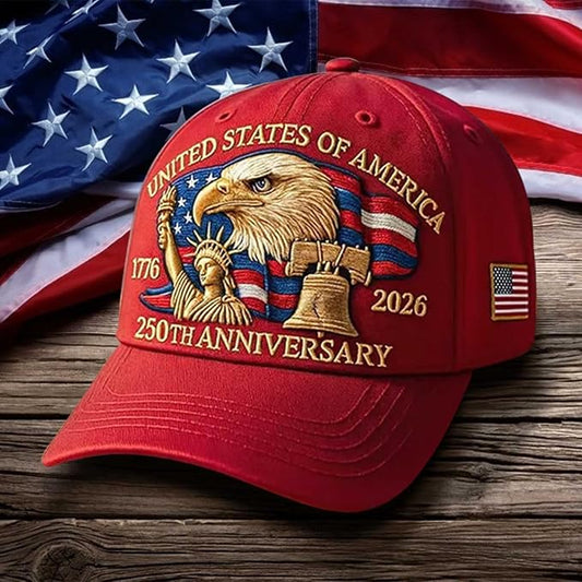 United States 250th Anniversary Cap ~ A Bold Salute to American Spirit.