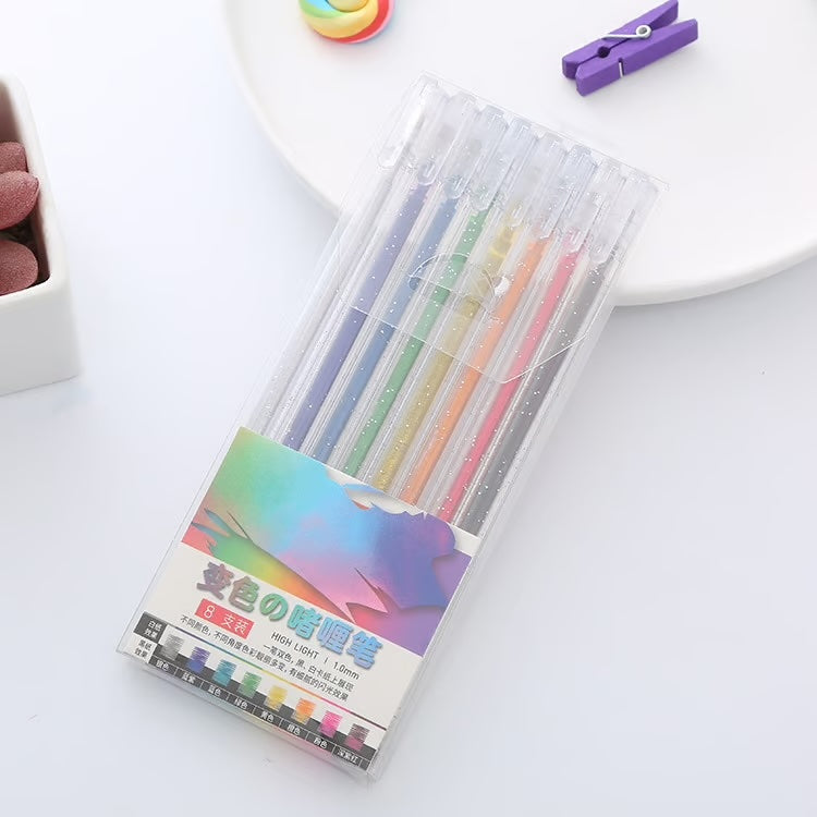 Galaxy Glitter Pen Set ~ Add vibrant sparkle to your writing and art effortlessly
