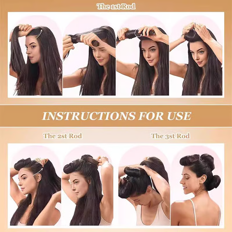 Satin Heatless Curling Set ~ Wake up to soft, damage-free curls overnight.