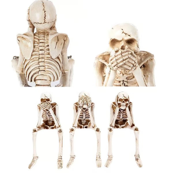 Three Wise Skeletons ~ Darkest conversation piece in the room.