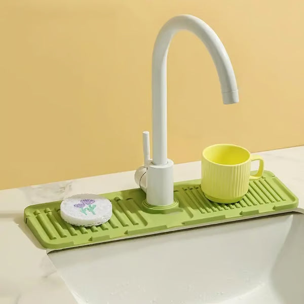 Faucet Guard & Draining Mat ~ Keep counters dry and spotless all day.