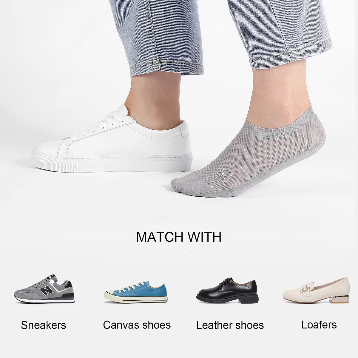 Ultra Thin No Show Cotton Socks ~ Barefoot comfort that stays hidden all day.