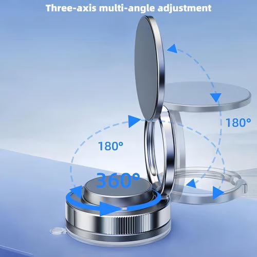 360° Adjustable Vacuum Magnetic Phone Holder ~ Rock-solid grip and perfect viewing from any angle.