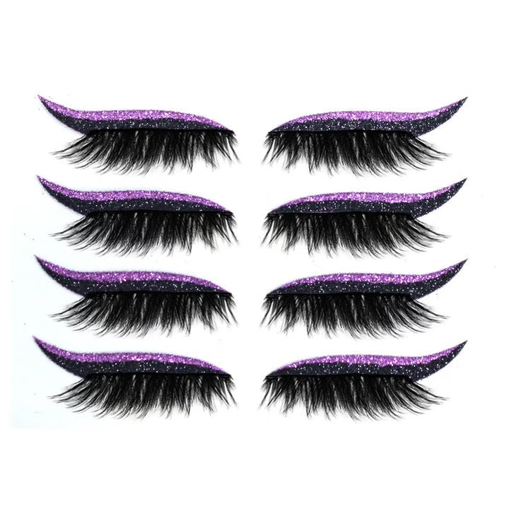 Reusable Eyeliner And Eyelash Stickers ~ Salon glam in 10 seconds, no glue needed