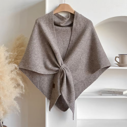Solid Color Wool Blend Shawl ~ The Fast Track From Basic to Polished.