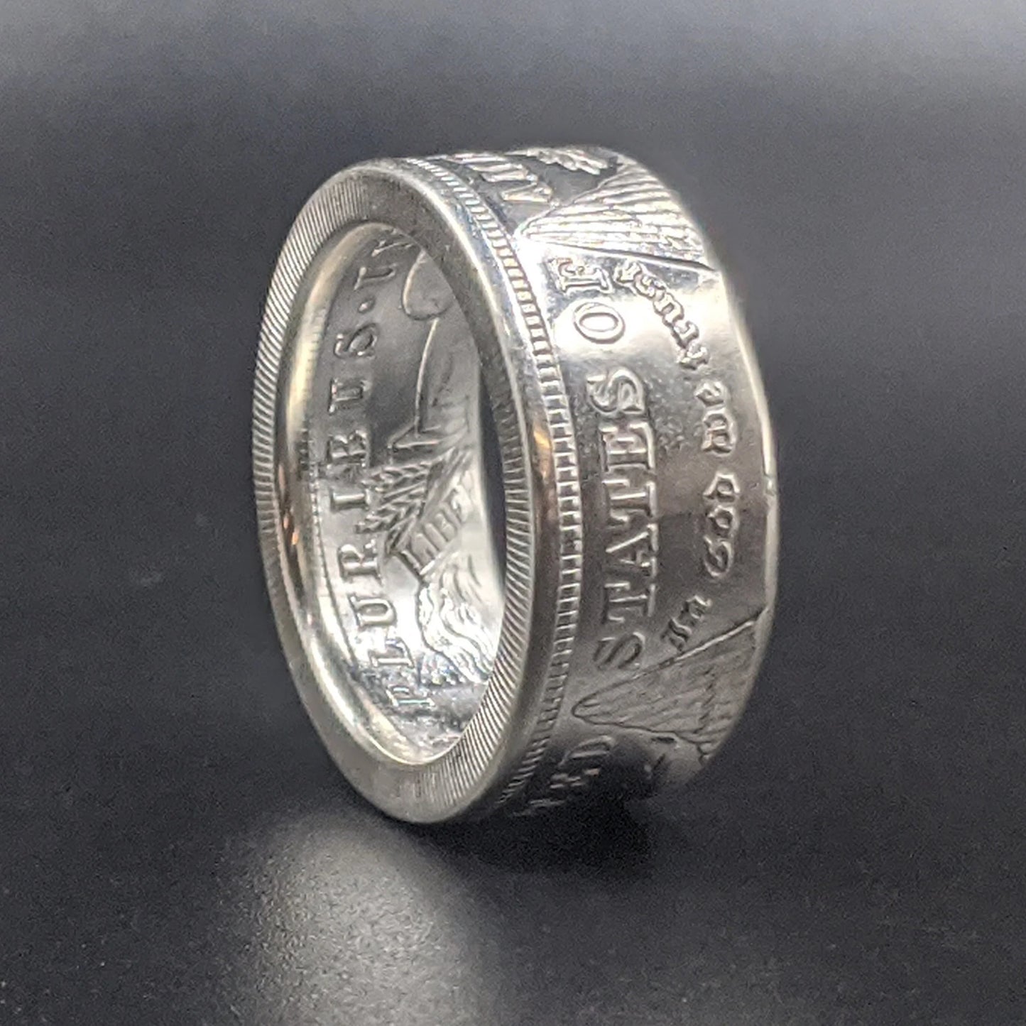 1921 Classic Morgan Dollar Coin Ring ~ A reminder that time builds character.