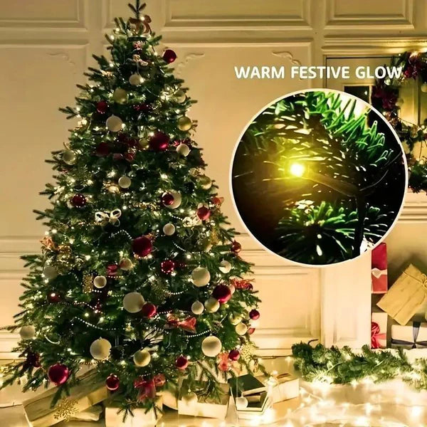 Christmas Tree Waterfall Lights ~ Turn your home into a glowing Winter Wonderland.