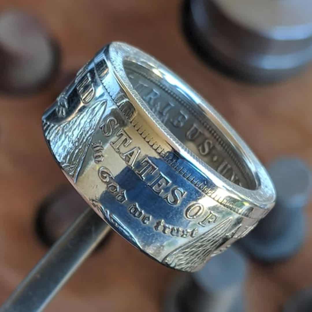 1921 Classic Morgan Dollar Coin Ring ~ A reminder that time builds character.