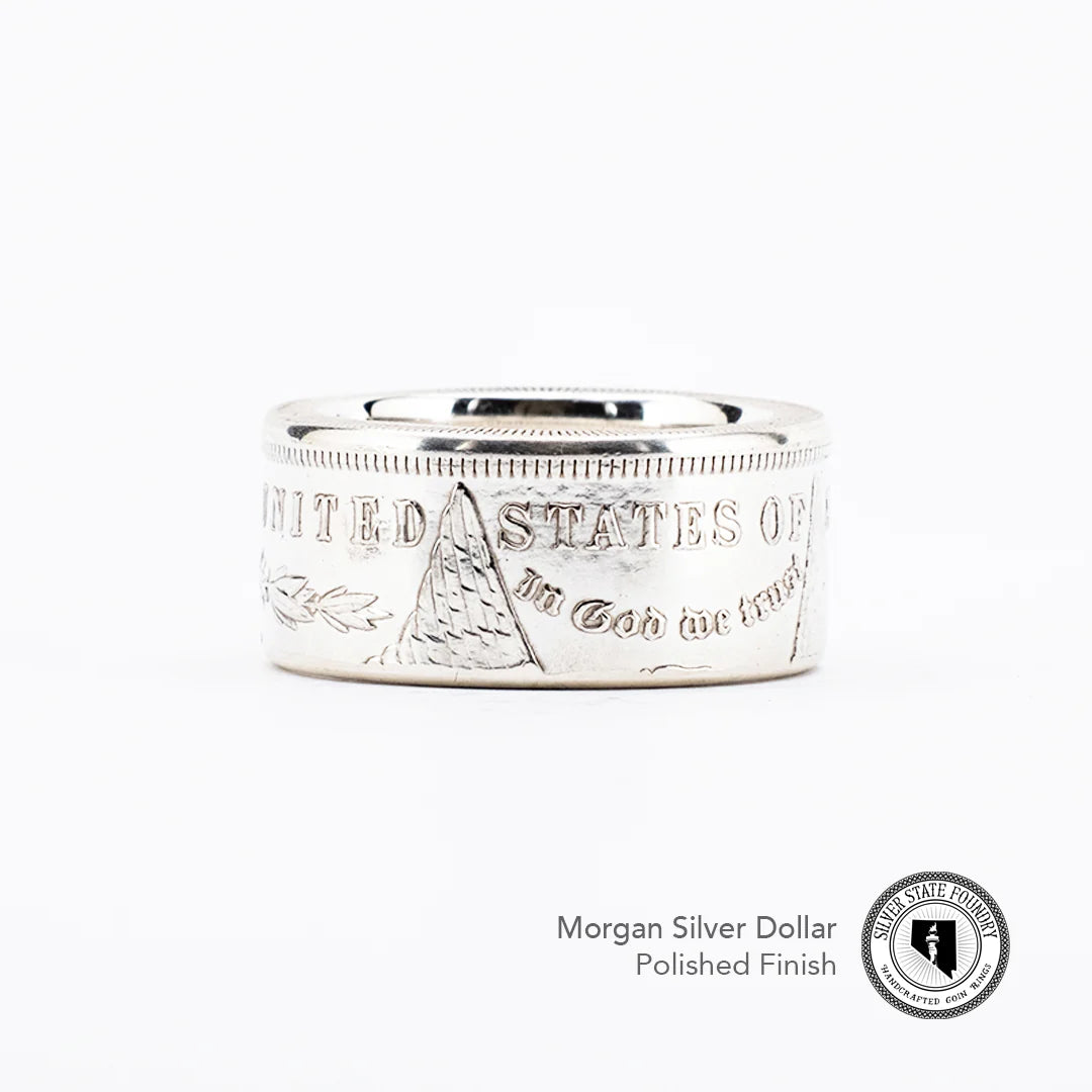 1921 Classic Morgan Dollar Coin Ring ~ A reminder that time builds character.