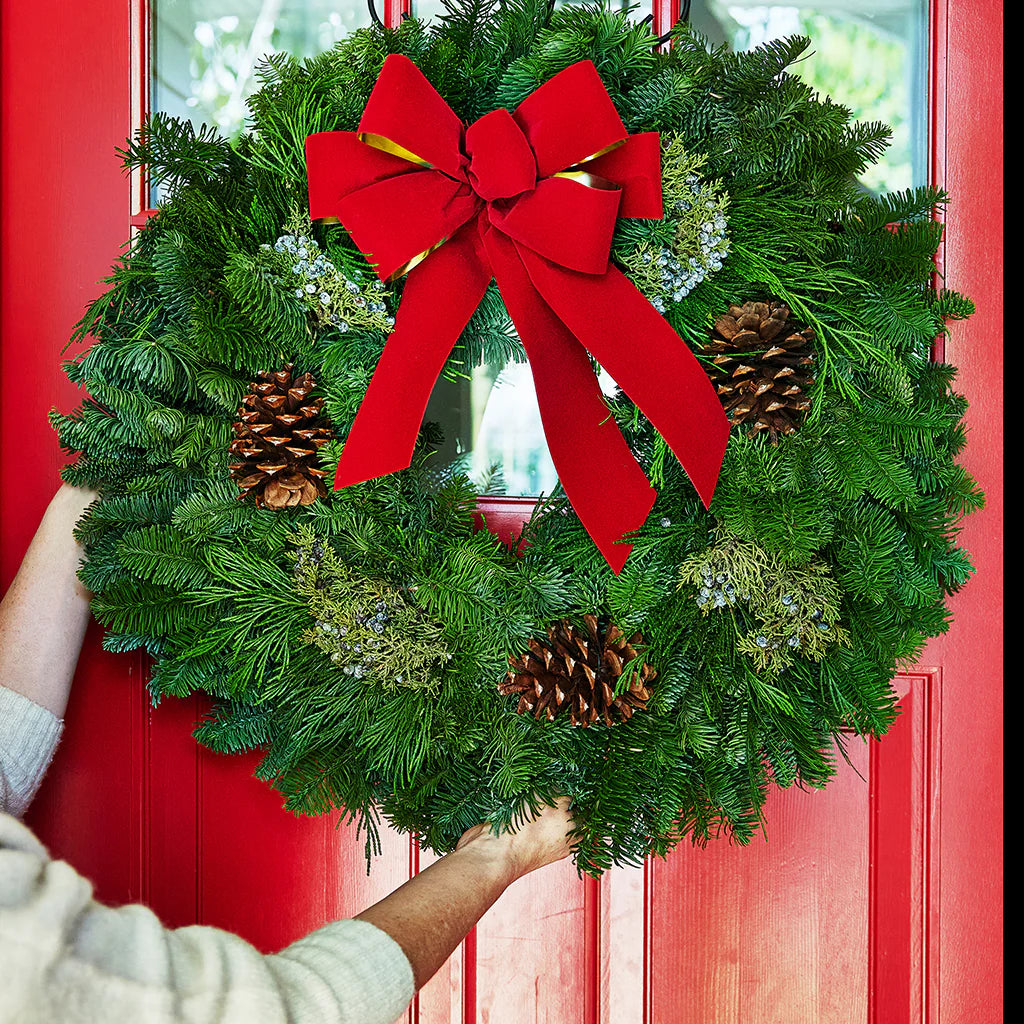 Xmas Wreaths for Front Door ~ Instantly fills your home with the scent of the season.